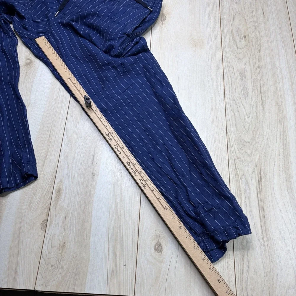 Polo Ralph Lauren Linen Pinstripe Prepster Classic Fit Twill Pants Mens Large